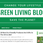 Screenshot Green Living Blog Homepage