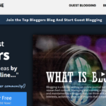 Screenshot of Bloggers Exchange Blog