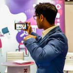 Fernando from ClickDo Ltd. taking photos at the B2B Marketing Expo 2019