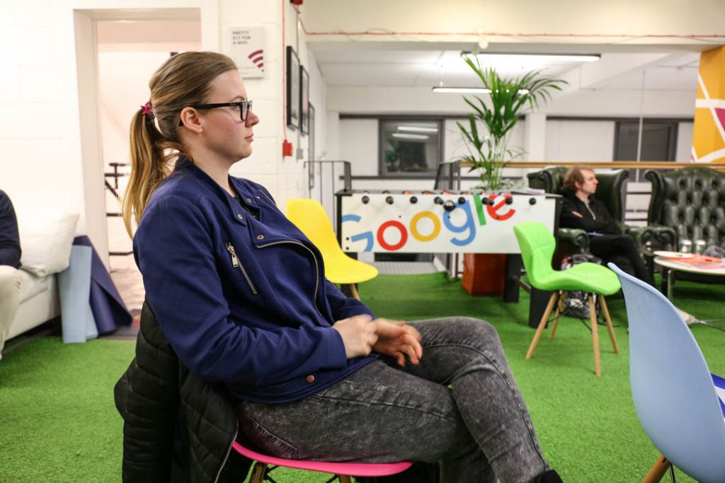 nicole venglovicova at the Passion Digital agency in London during the SEMRush Meeup