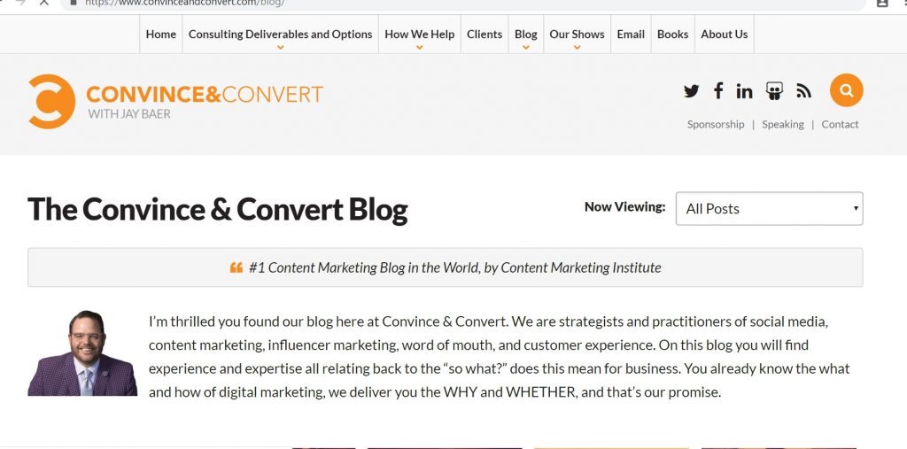 convince and convert blog