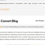 convince and convert blog