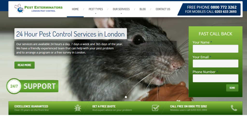 Pest Control In London