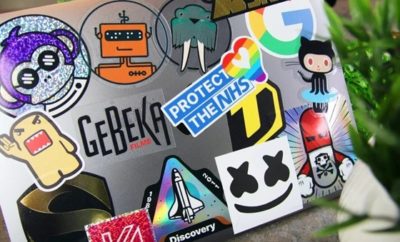 Laptop custom stickers