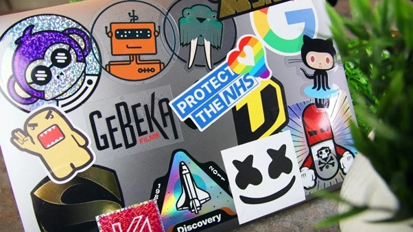 Laptop custom stickers