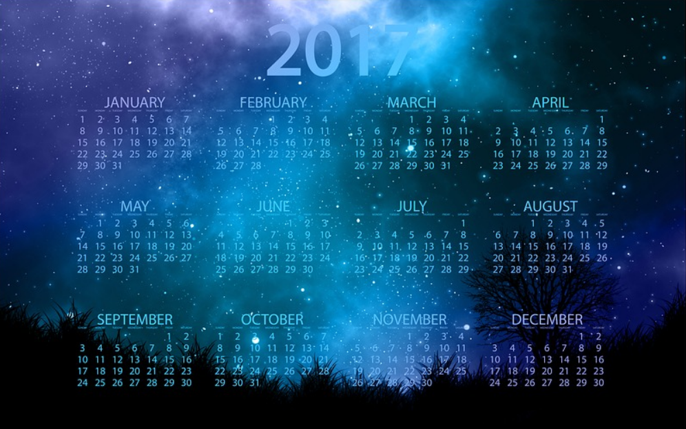 Digital Calendar for upcoming events