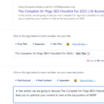 Optimize Your Meta Descriptions