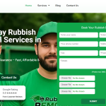 Rubbish Removal UK website homepage