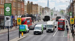 London-streets-with-visible-ULEZ-zone-signage