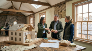 experts-are-examining-insulation-for-a-heritage-building-renovation
